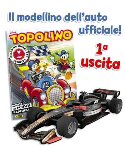 Disney Topolino presenta La macchina Formula 1 di Topolino